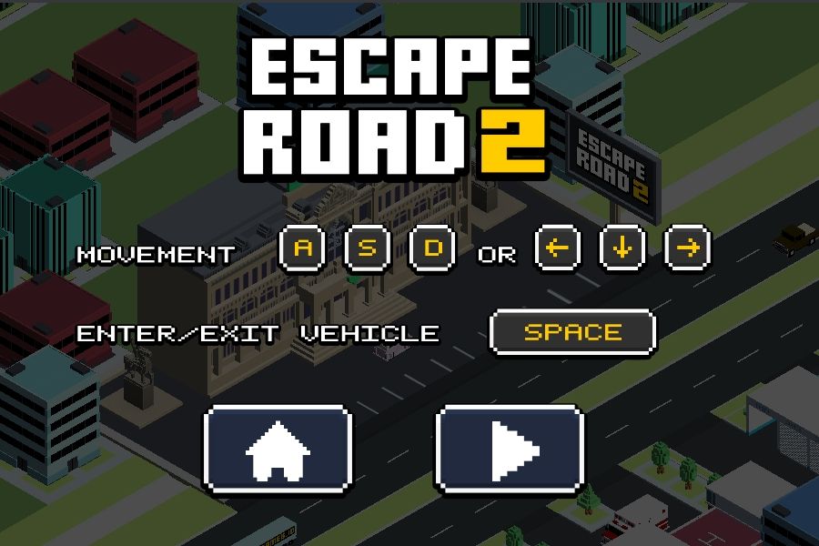 Movement: A-S-D ENTER/EXIT VEHICLE: SPACE